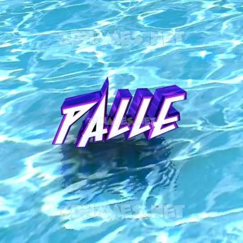 palle in Water style - 3D name wallpaper palle in Water style - 3D name wallpaper