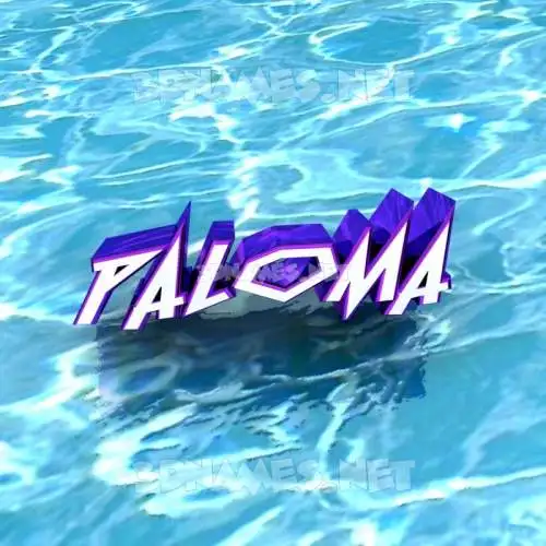 paloma in Water style - 3D name wallpaper paloma in Water style - 3D name wallpaper