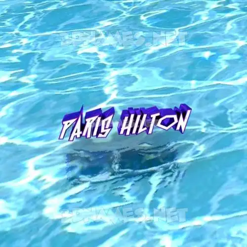 paris hilton in Water style - 3D name wallpaper paris hilton in Water style - 3D name wallpaper