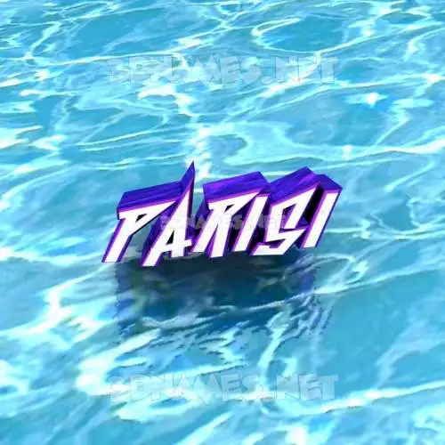 parisi in Water style - 3D name wallpaper