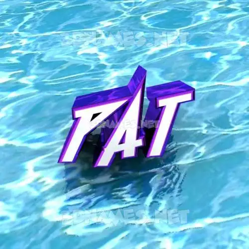 pat in Water style - 3D name wallpaper pat in Water style - 3D name wallpaper