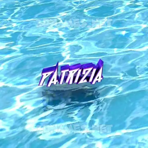 patrizia in Water style - 3D name wallpaper patrizia in Water style - 3D name wallpaper