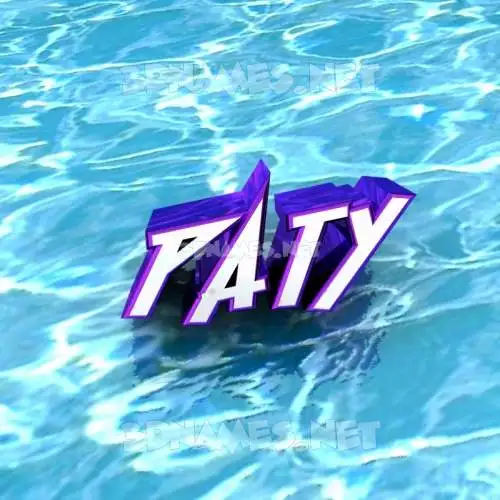paty in Water style - 3D name wallpaper paty in Water style - 3D name wallpaper