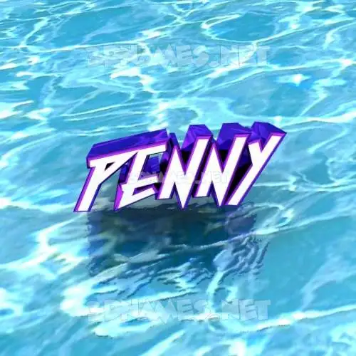 penny in Water style - 3D name wallpaper penny in Water style - 3D name wallpaper