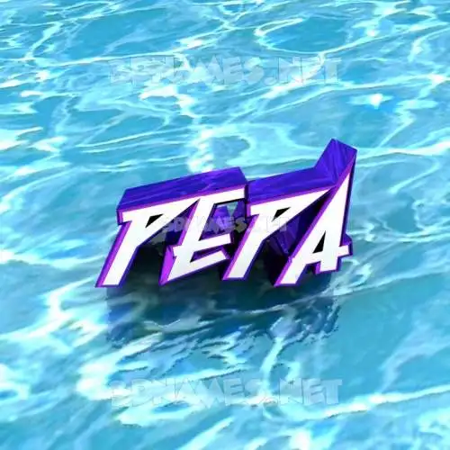 pepa in Water style - 3D name wallpaper