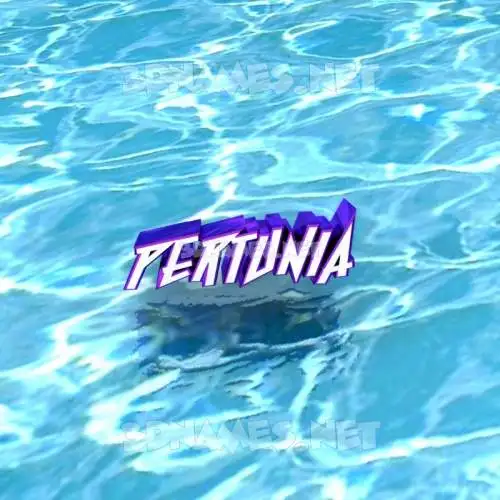 pertunia in Water style - 3D name wallpaper pertunia in Water style - 3D name wallpaper