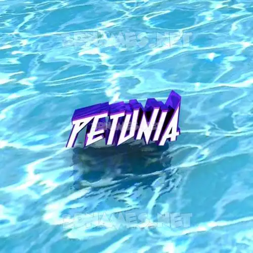 petunia in Water style - 3D name wallpaper petunia in Water style - 3D name wallpaper