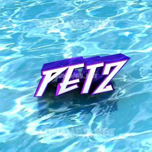 petz in Water style - 3D name wallpaper petz in Water style - 3D name wallpaper