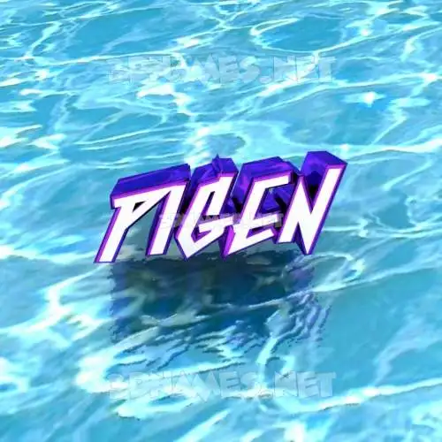 pigen in Water style - 3D name wallpaper pigen in Water style - 3D name wallpaper