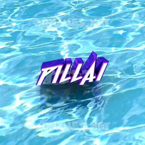 pillai in Water style - 3D name wallpaper pillai in Water style - 3D name wallpaper