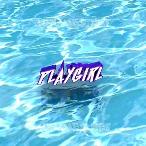 playgirl in Water style - 3D name wallpaper