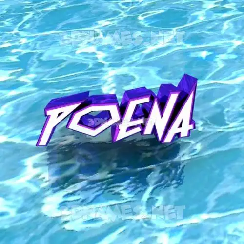 poena in Water style - 3D name wallpaper poena in Water style - 3D name wallpaper
