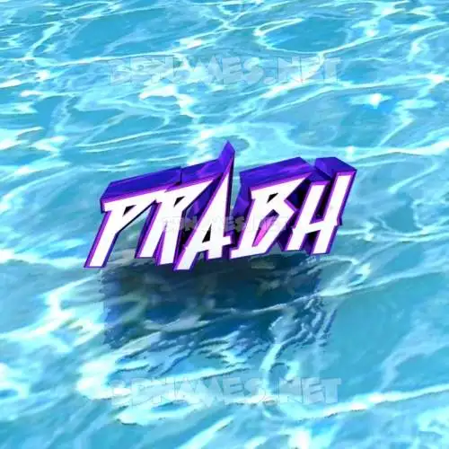 prabh in Water style - 3D name wallpaper