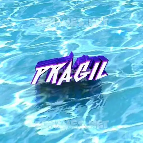 pragil in Water style - 3D name wallpaper pragil in Water style - 3D name wallpaper