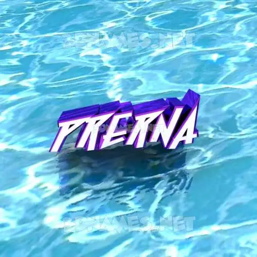 prerna in Water style - 3D name wallpaper