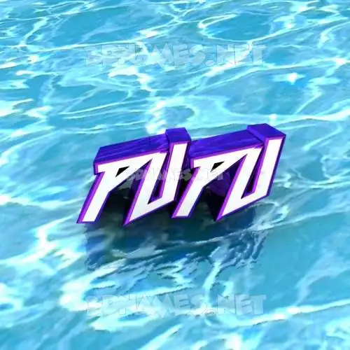 pupu in Water style - 3D name wallpaper pupu in Water style - 3D name wallpaper