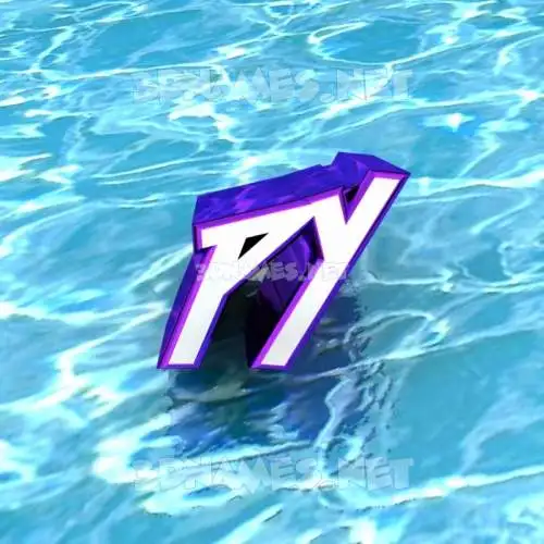 py in Water style - 3D name wallpaper