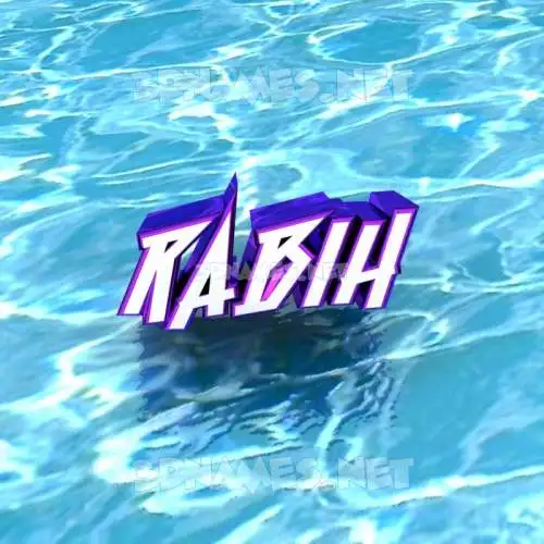 rabih in Water style - 3D name wallpaper rabih in Water style - 3D name wallpaper