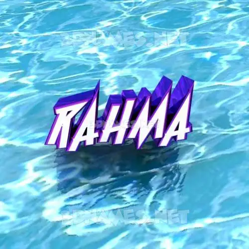 rahma in Water style - 3D name wallpaper rahma in Water style - 3D name wallpaper