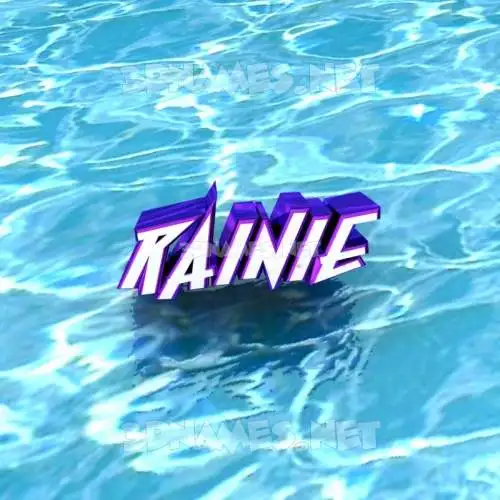 rainie in Water style - 3D name wallpaper rainie in Water style - 3D name wallpaper