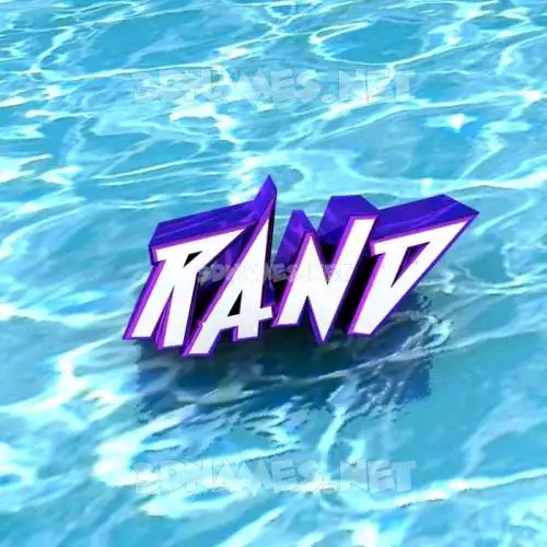 rand in Water style - 3D name wallpaper rand in Water style - 3D name wallpaper