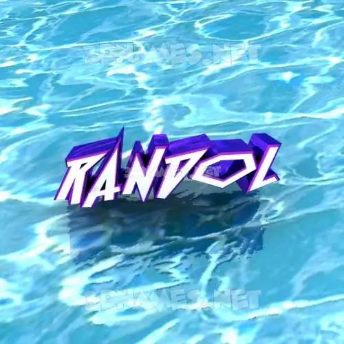 randol in Water style - 3D name wallpaper randol in Water style - 3D name wallpaper