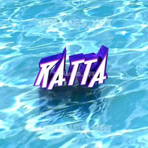 ratta in Water style - 3D name wallpaper ratta in Water style - 3D name wallpaper