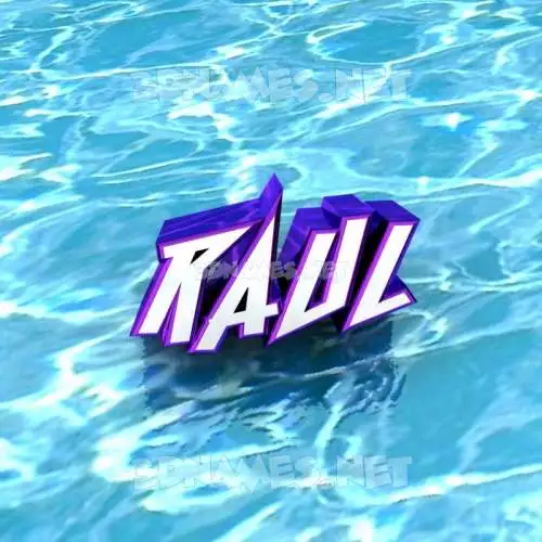 raul in Water style - 3D name wallpaper raul in Water style - 3D name wallpaper