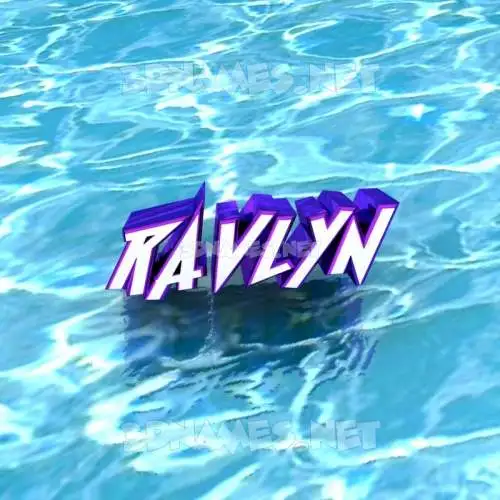 ravlyn in Water style - 3D name wallpaper ravlyn in Water style - 3D name wallpaper