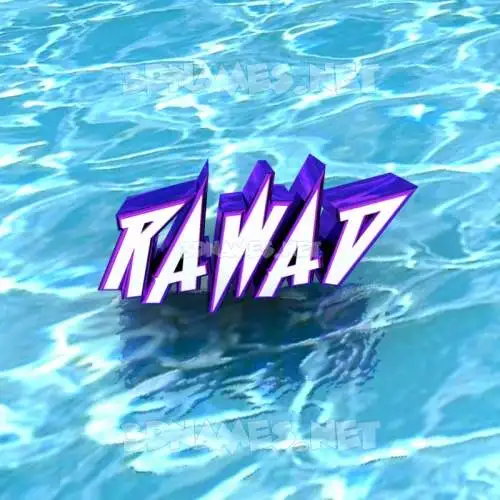 rawad in Water style - 3D name wallpaper rawad in Water style - 3D name wallpaper
