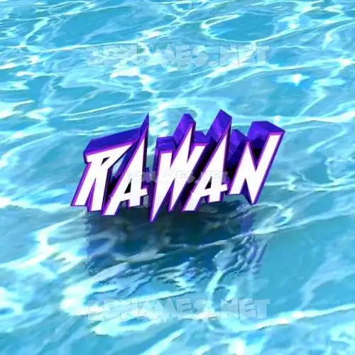 rawan in Water style - 3D name wallpaper rawan in Water style - 3D name wallpaper