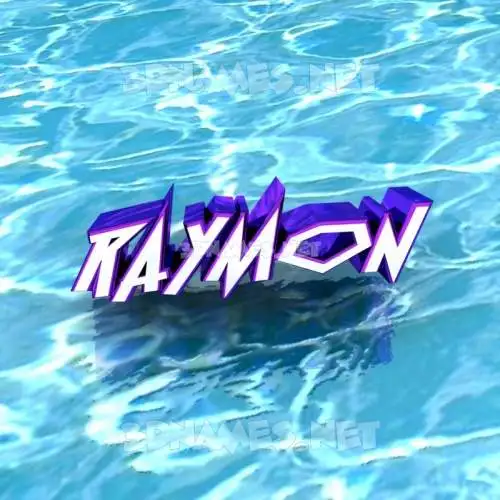 raymon in Water style - 3D name wallpaper