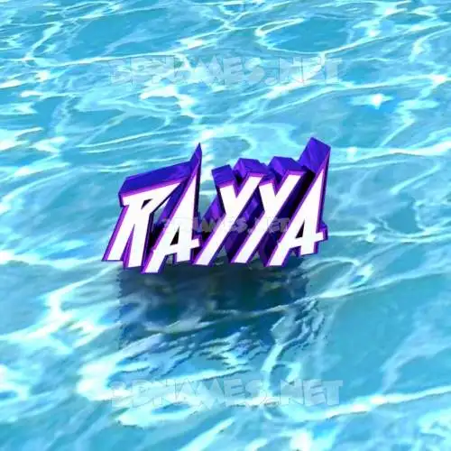 rayya in Water style - 3D name wallpaper rayya in Water style - 3D name wallpaper