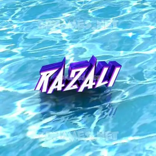 razali in Water style - 3D name wallpaper razali in Water style - 3D name wallpaper
