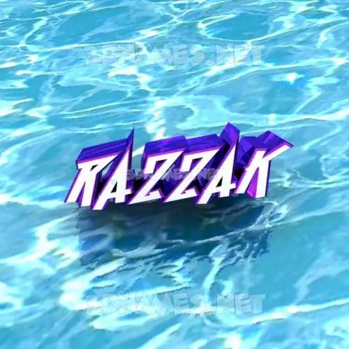 razzak in Water style - 3D name wallpaper razzak in Water style - 3D name wallpaper