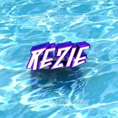 rezie in Water style - 3D name wallpaper rezie in Water style - 3D name wallpaper