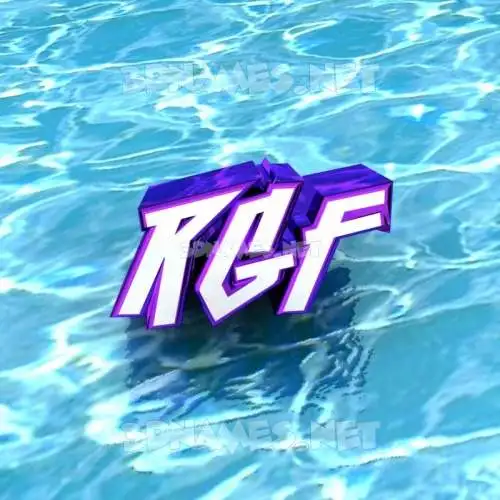 rgf in Water style - 3D name wallpaper rgf in Water style - 3D name wallpaper