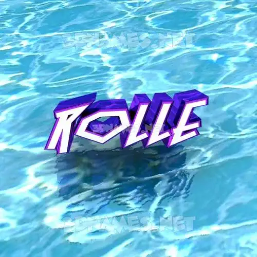 rolle in Water style - 3D name wallpaper