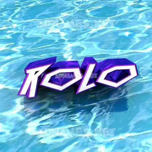 rolo in Water style - 3D name wallpaper rolo in Water style - 3D name wallpaper