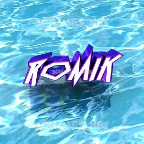 romik in Water style - 3D name wallpaper romik in Water style - 3D name wallpaper
