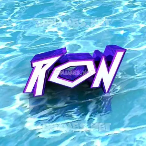 ron in Water style - 3D name wallpaper ron in Water style - 3D name wallpaper