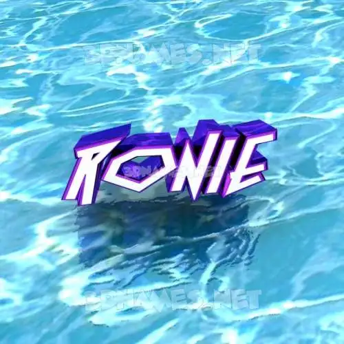 ronie in Water style - 3D name wallpaper ronie in Water style - 3D name wallpaper