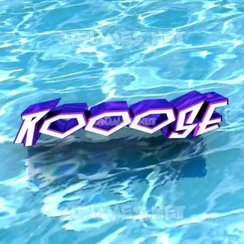 rooose in Water style - 3D name wallpaper