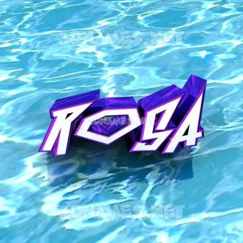 rosa in Water style - 3D name wallpaper rosa in Water style - 3D name wallpaper