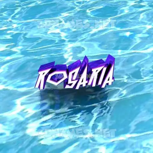 rosaria in Water style - 3D name wallpaper rosaria in Water style - 3D name wallpaper