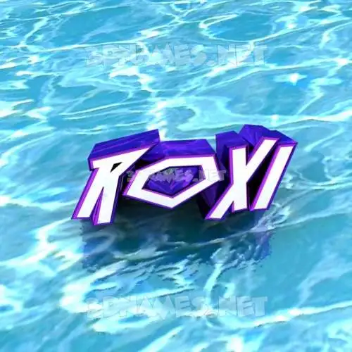 roxi in Water style - 3D name wallpaper roxi in Water style - 3D name wallpaper