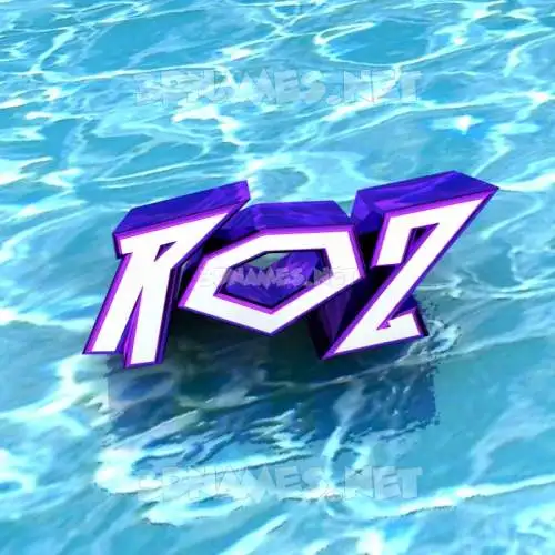 roz in Water style - 3D name wallpaper roz in Water style - 3D name wallpaper