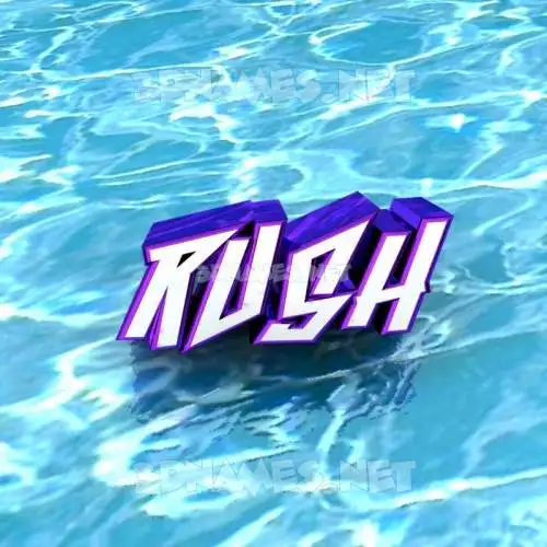 rush in Water style - 3D name wallpaper rush in Water style - 3D name wallpaper