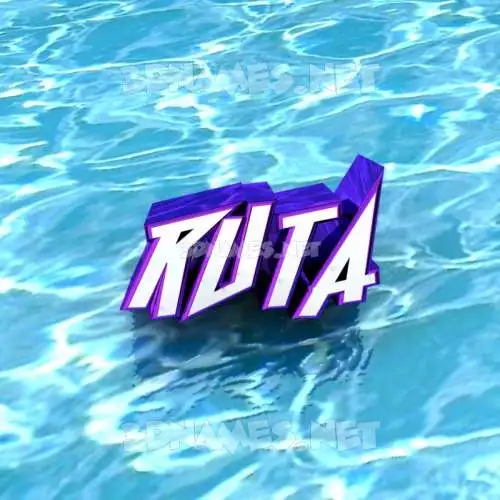 ruta in Water style - 3D name wallpaper ruta in Water style - 3D name wallpaper