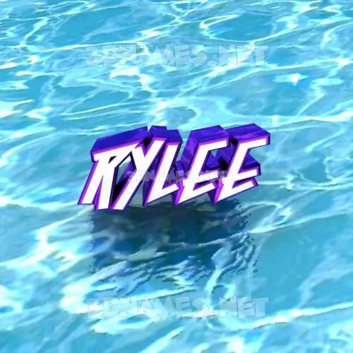 rylee in Water style - 3D name wallpaper